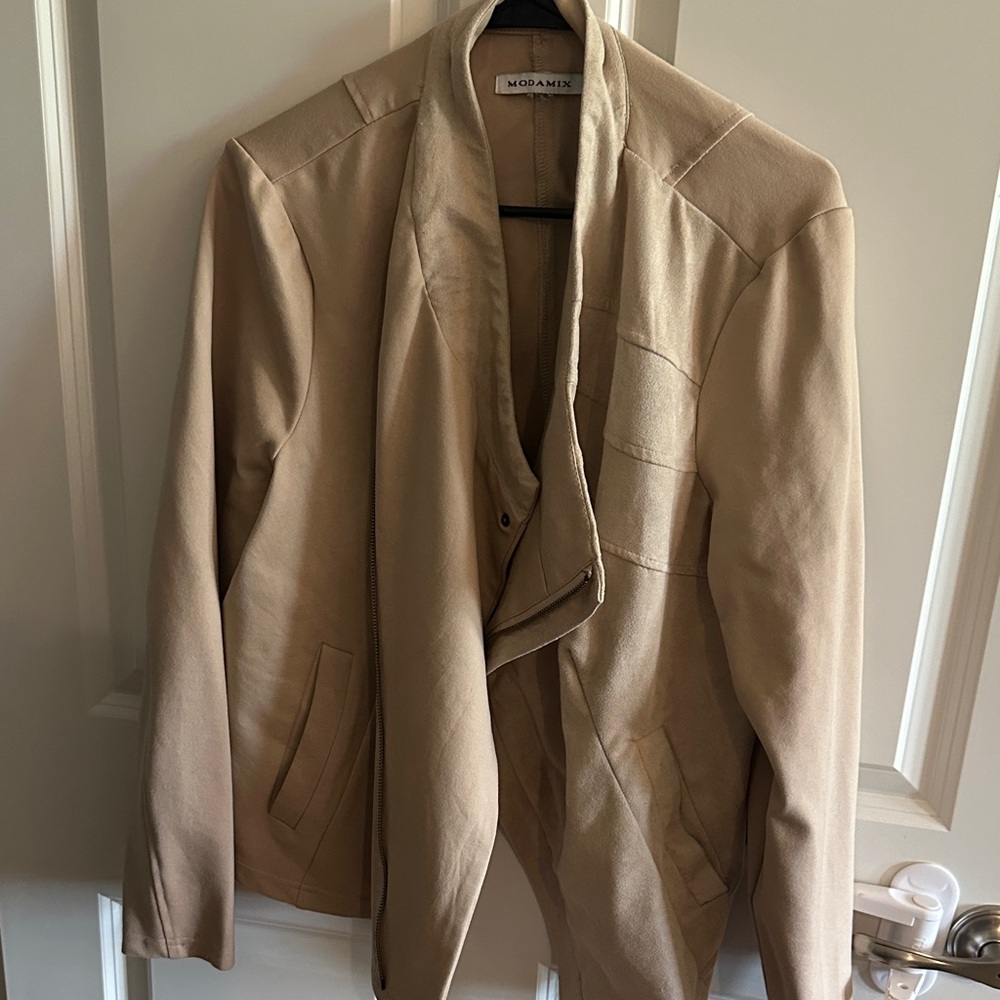 Modamix Women's Tan Lightweight Jacket